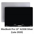 Genuine Apple Macbook Pro 13.0''  A2338 (Late 2020) Complete Screen Top Assembly [Silver]